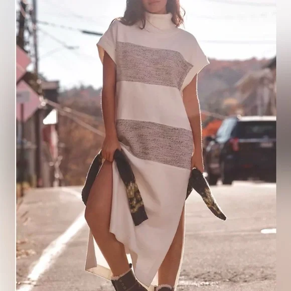 Daily Practice by Anthropologie Poncho Midi Dres - Picture 1 of 5